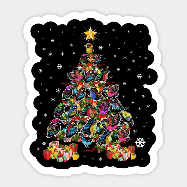 Birds Christmas Tree Sticker by Sinclairmccallsavd